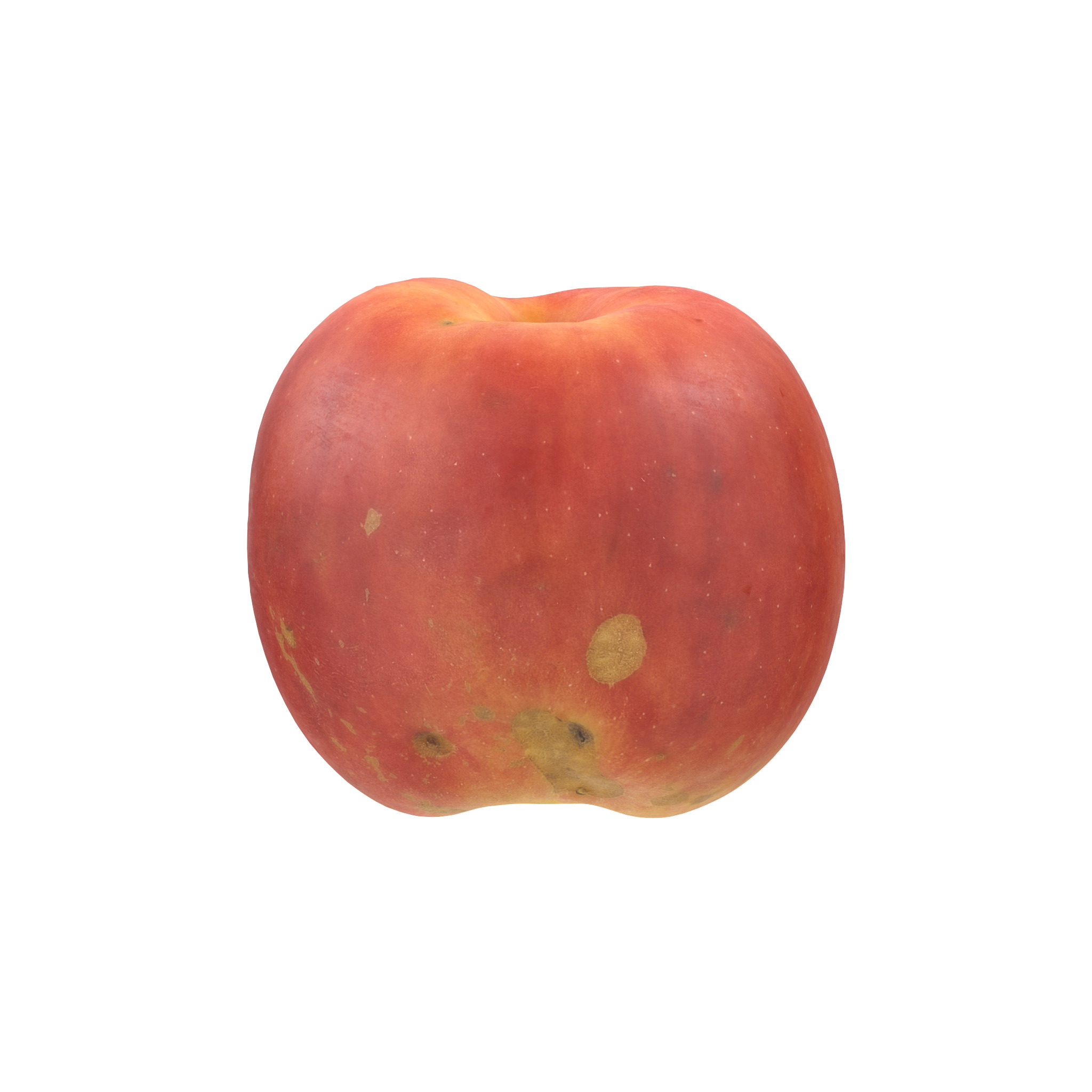 Red Apple Low-poly 3D model_4
