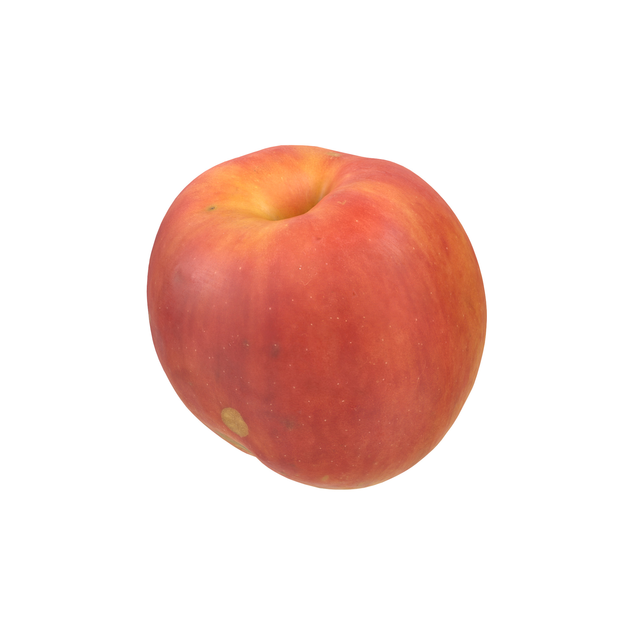 Red Apple Low-poly 3D model_1