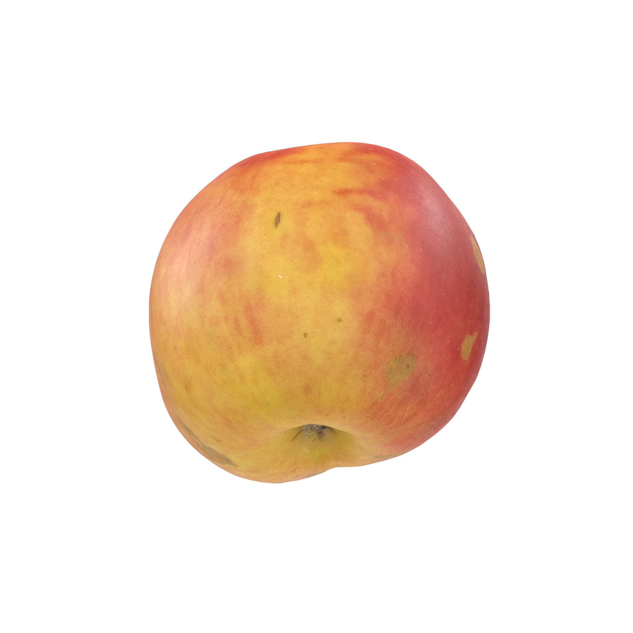 Red Apple Low-poly 3D model_5