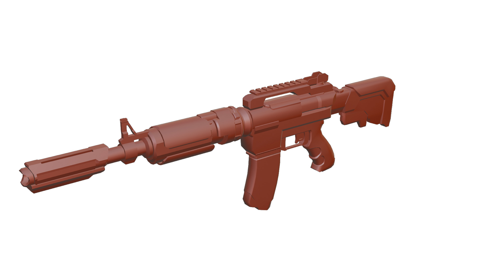 SCI-FI-M416 Low-poly 3D model_6
