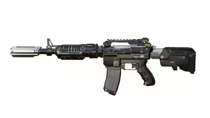 SCI-FI-M416 Low-poly 3D model