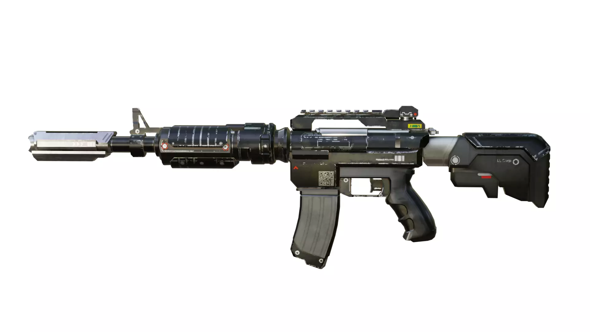 SCI-FI-M416 Low-poly 3D model_0
