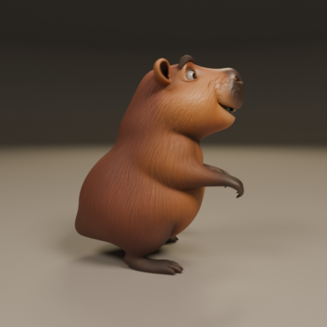 capybara 3D print model_1