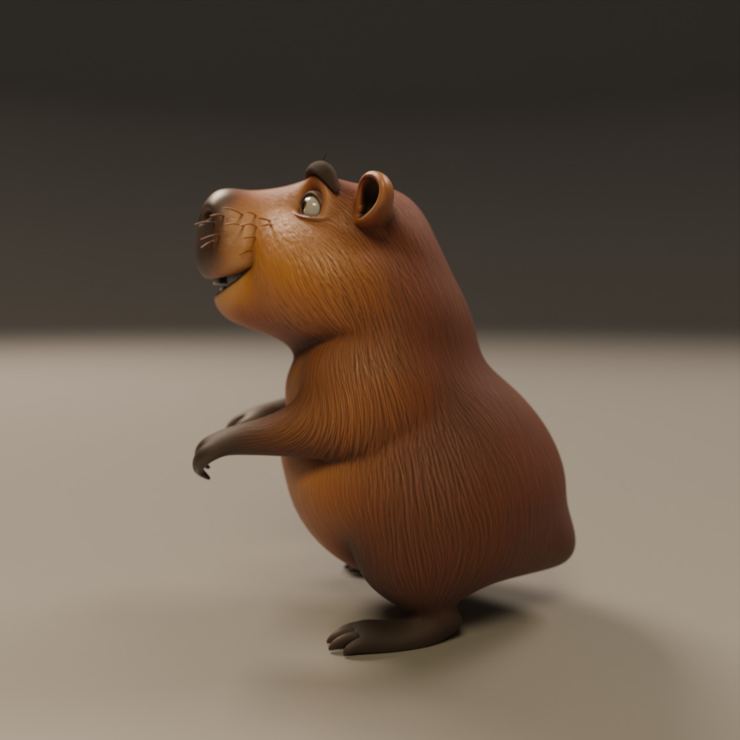 capybara 3D print model_2