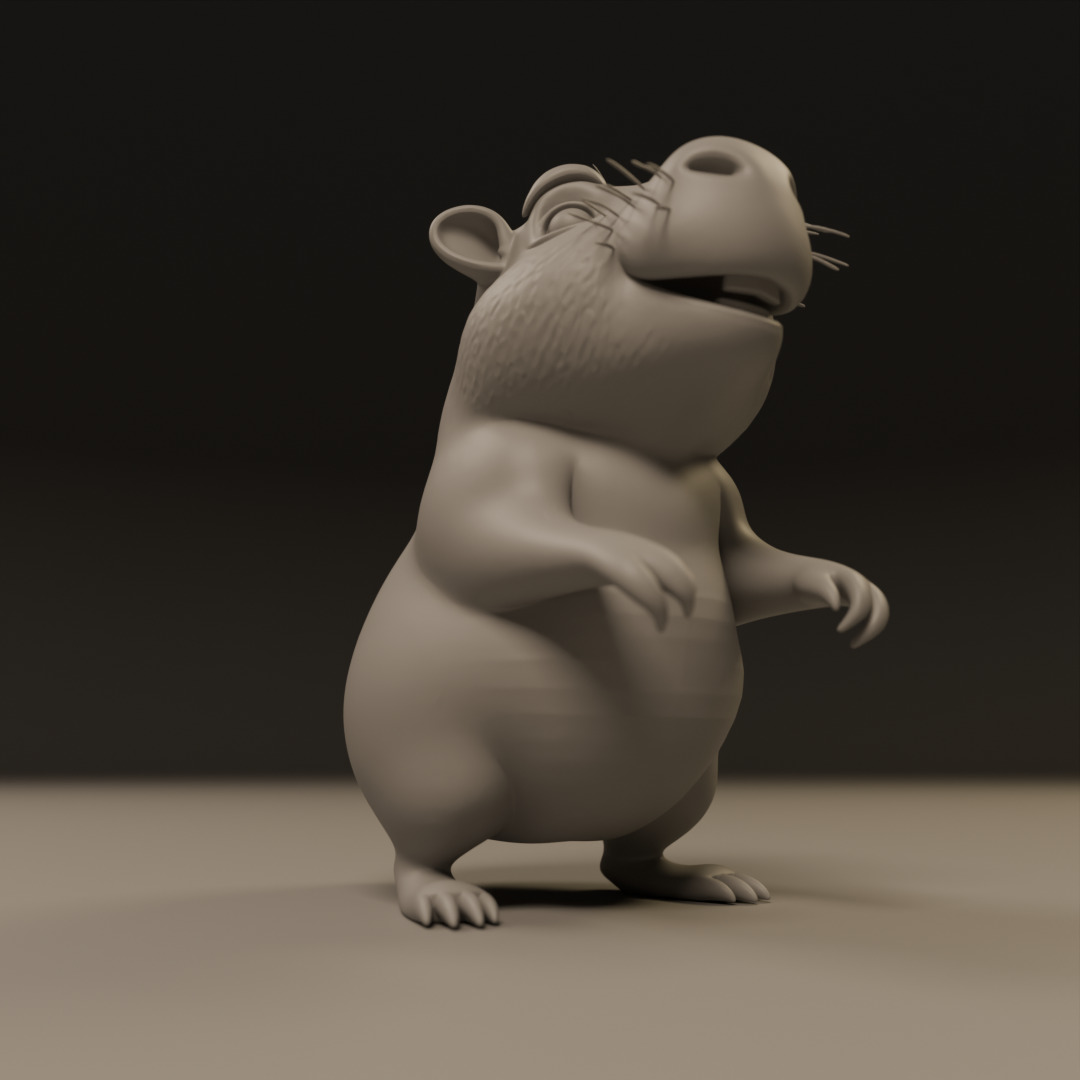 capybara 3D print model_17