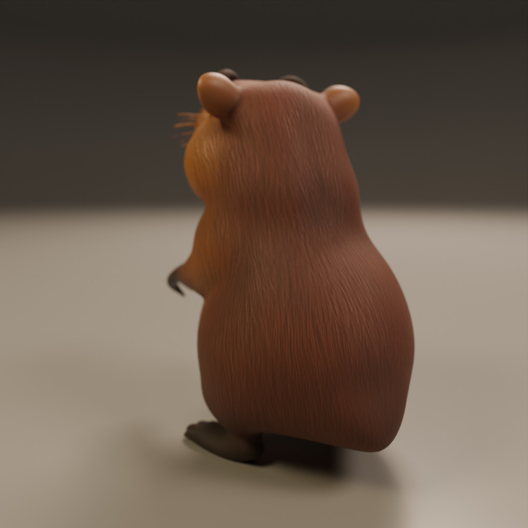 capybara 3D print model_7