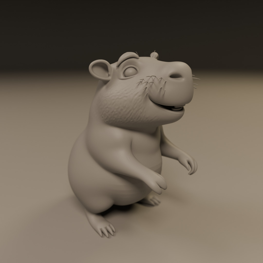 capybara 3D print model_13