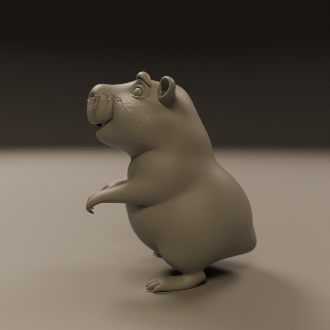 capybara 3D print model_11