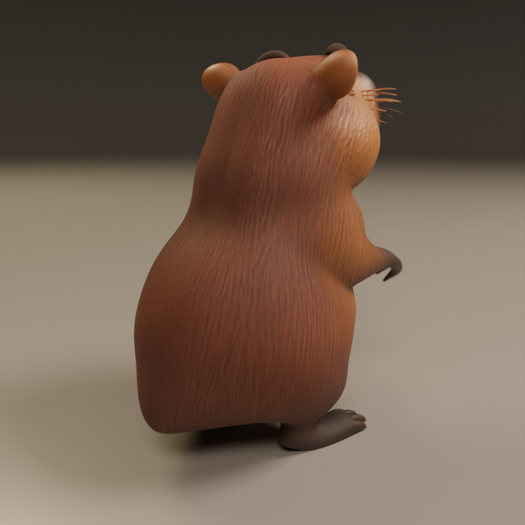 capybara 3D print model_6