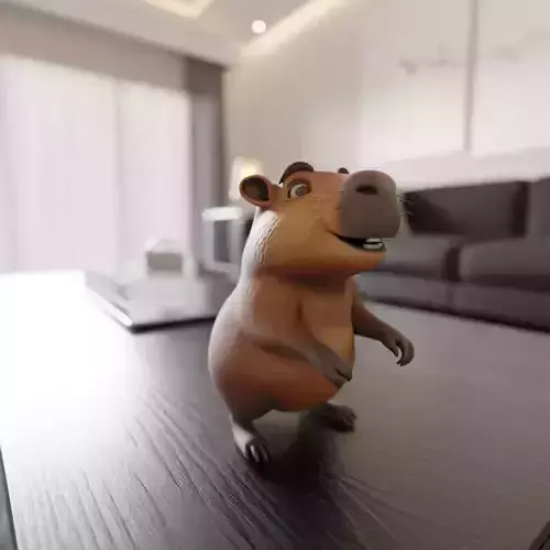 capybara 3D print model