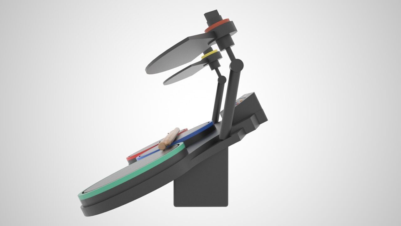 Rockband Drum - Xbox 360 game 3D model_2