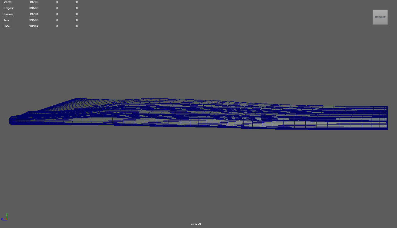 Front Bumper Lip Car 04 Low-poly 3D model_10