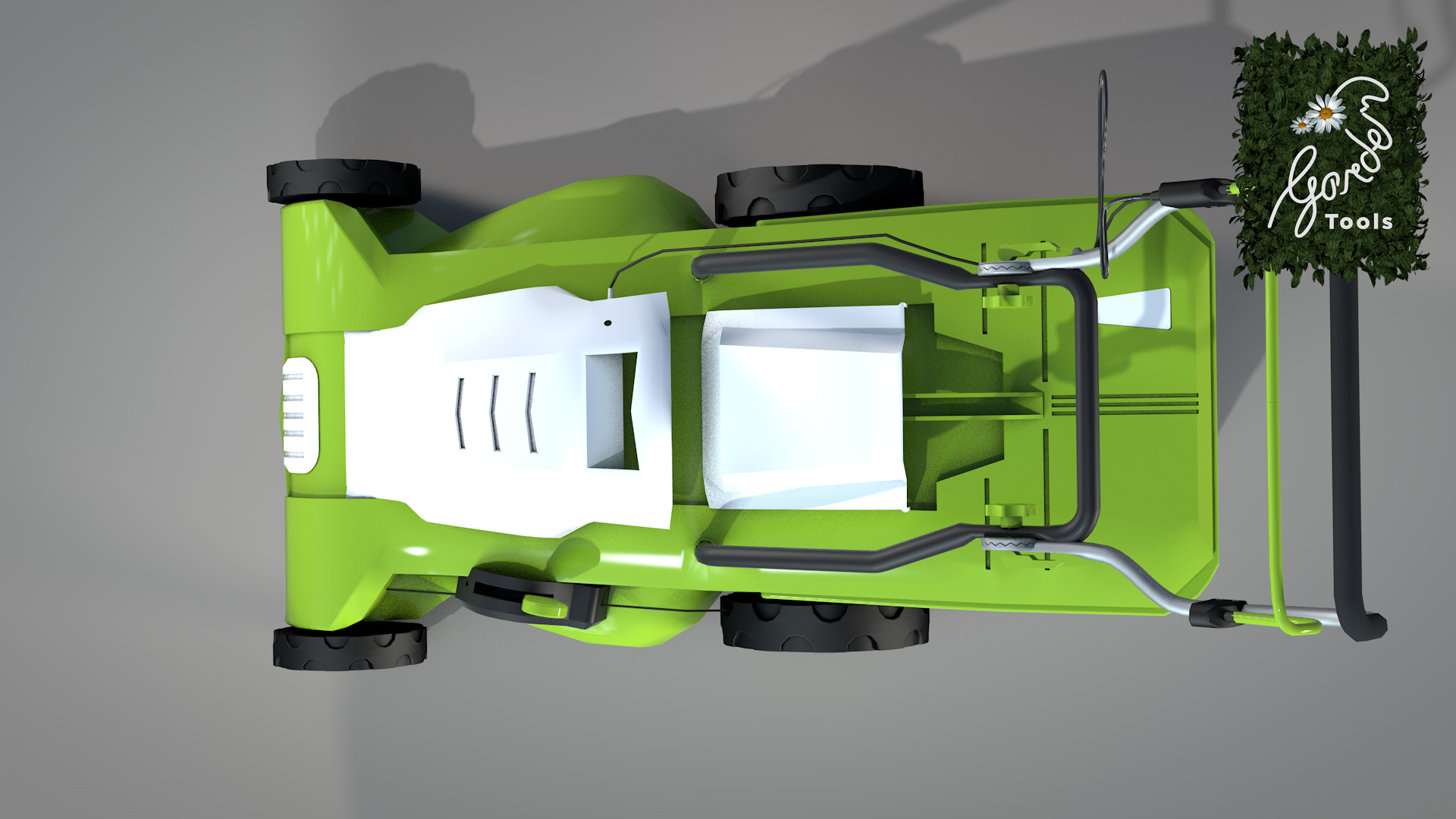 Garden Lawn Mower 3D model_14