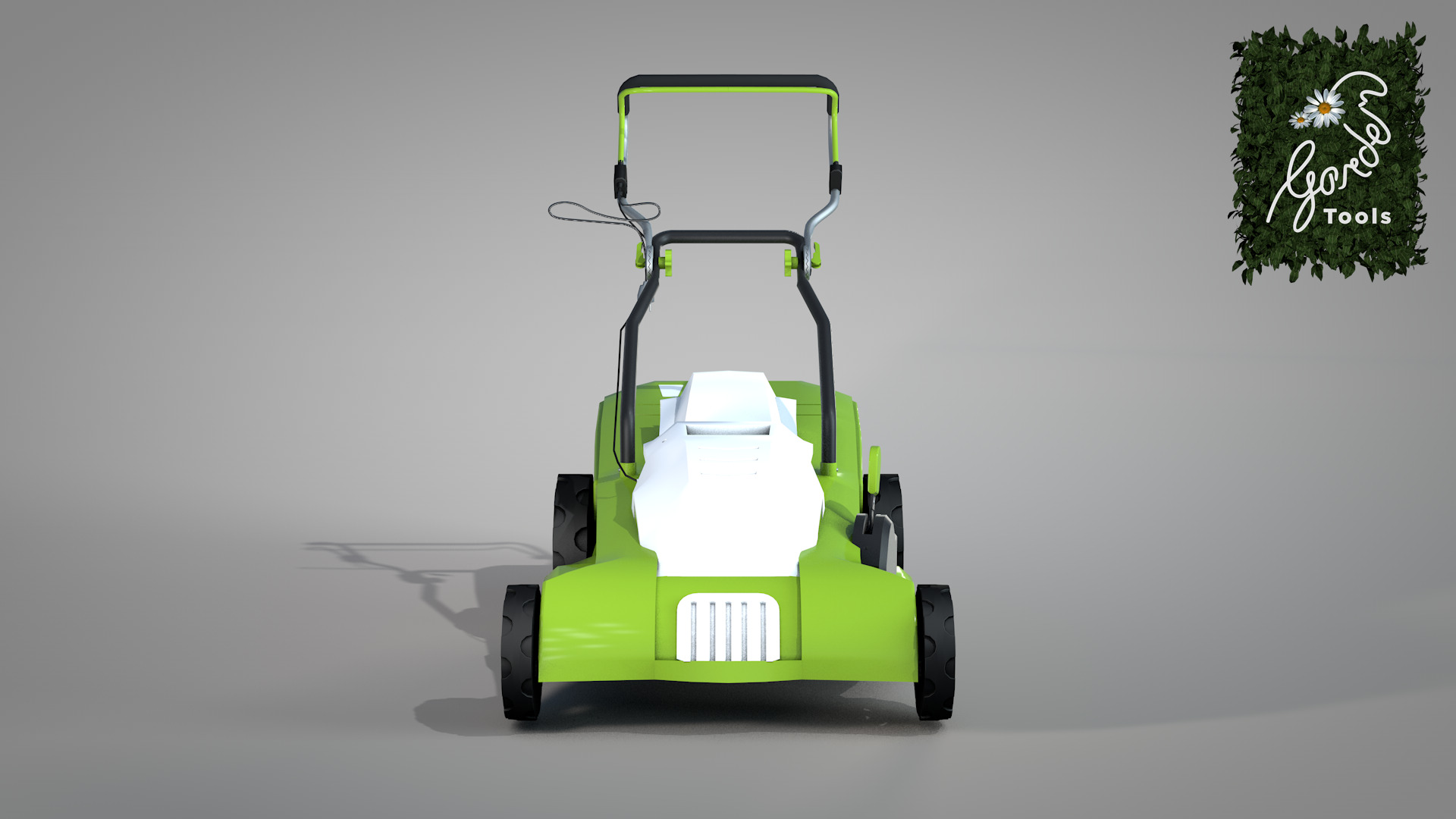Garden Lawn Mower 3D model_12