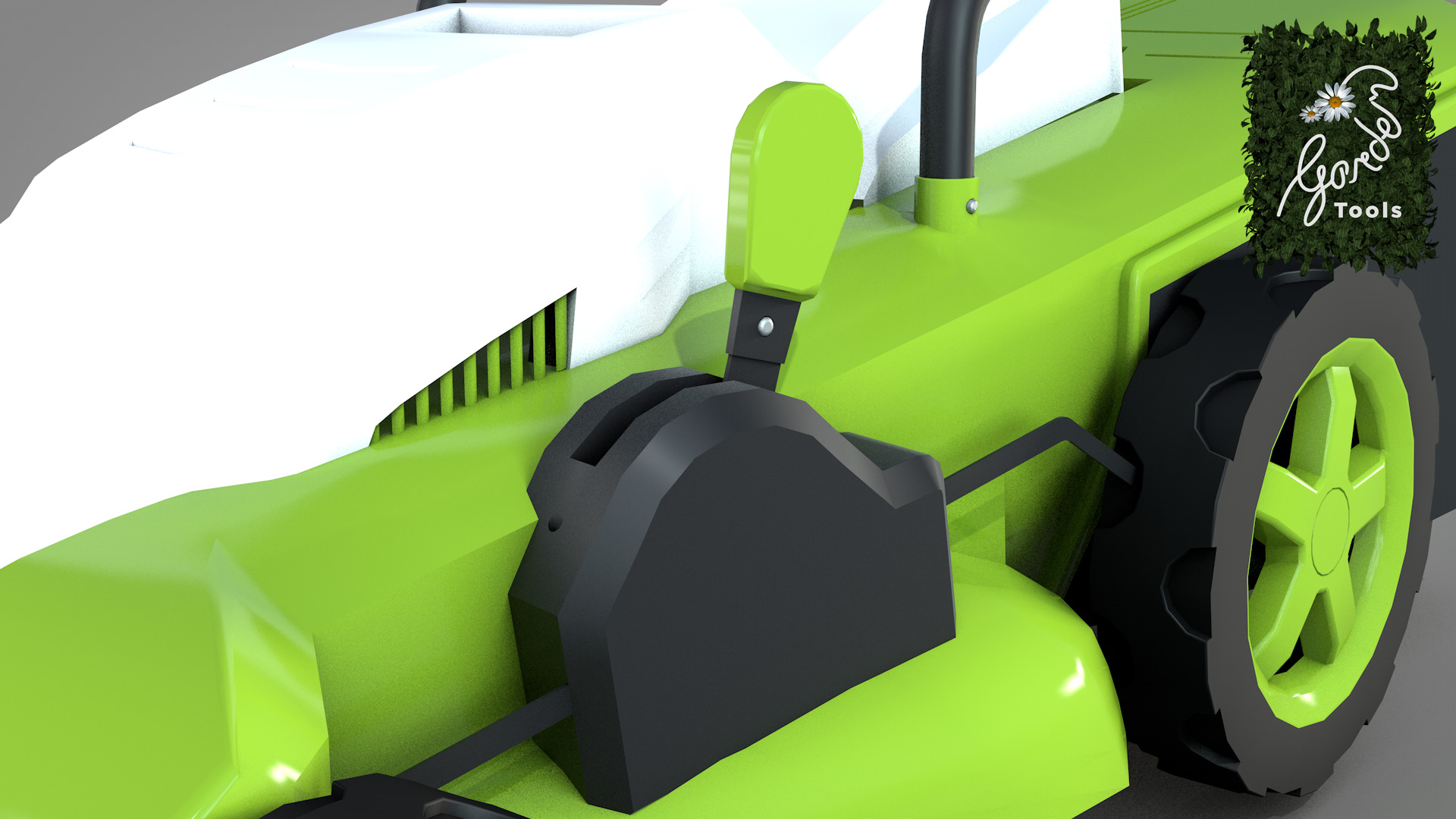 Garden Lawn Mower 3D model_18