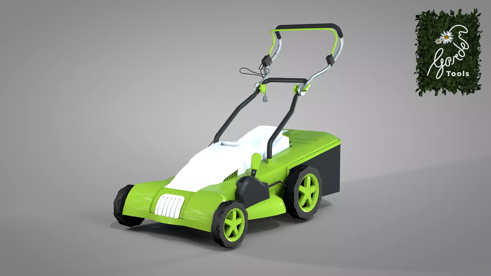 Garden Lawn Mower 3D model_0