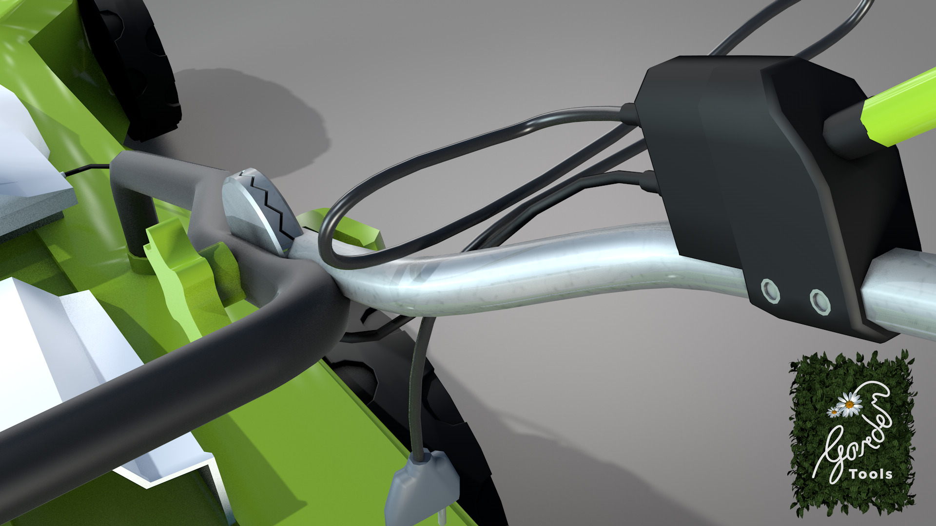 Garden Lawn Mower 3D model_8