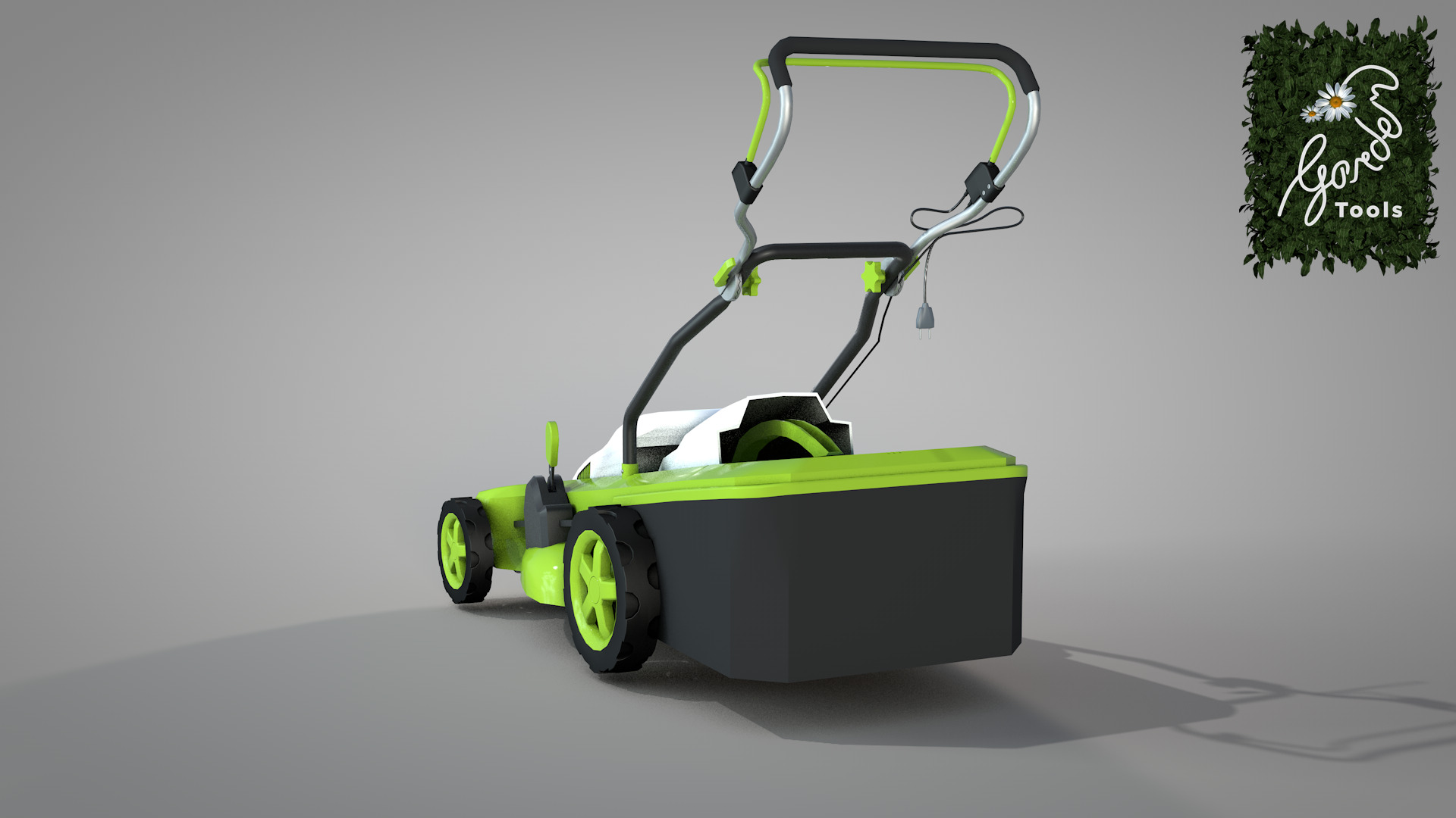 Garden Lawn Mower 3D model_9