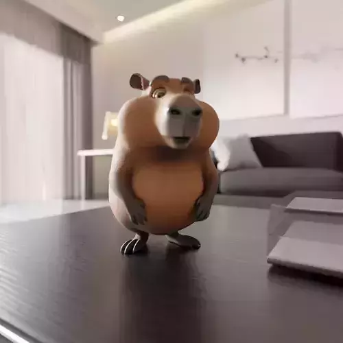 capybara 3D print model