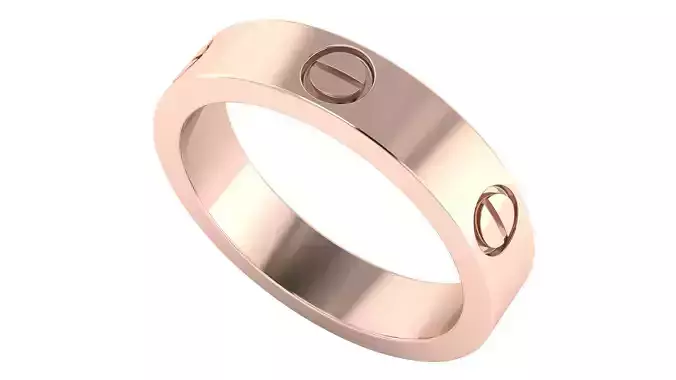 Love Ring Size USA 8 3D print model