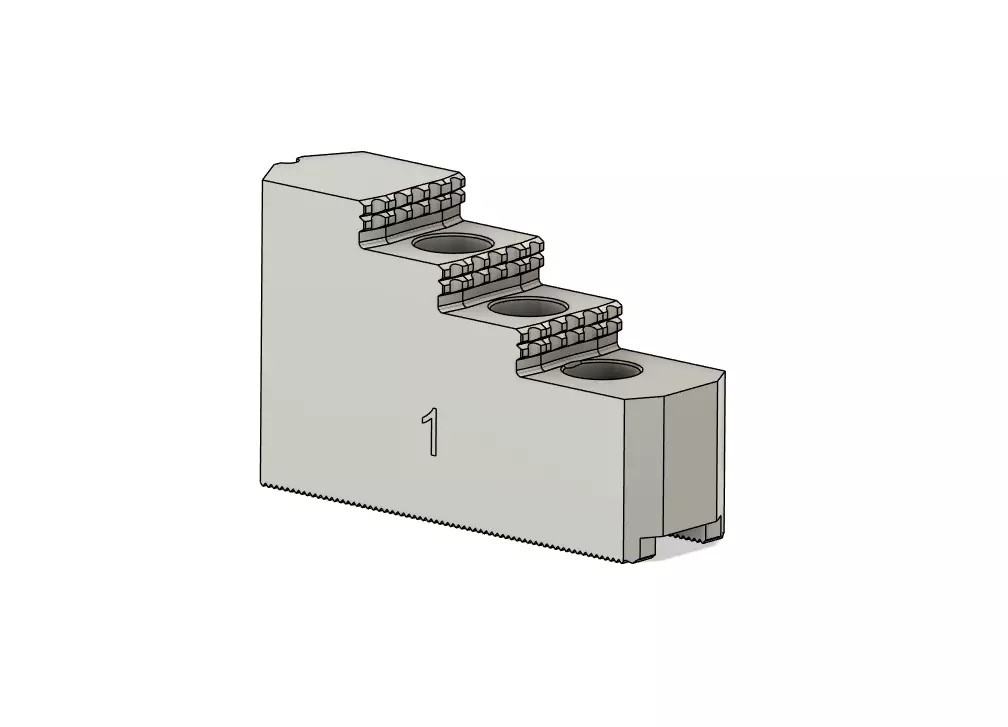 INDUSTRIAL-GRADE CNC LATHE JAWS FOR MORI SEIKI AL-2 3D model_0