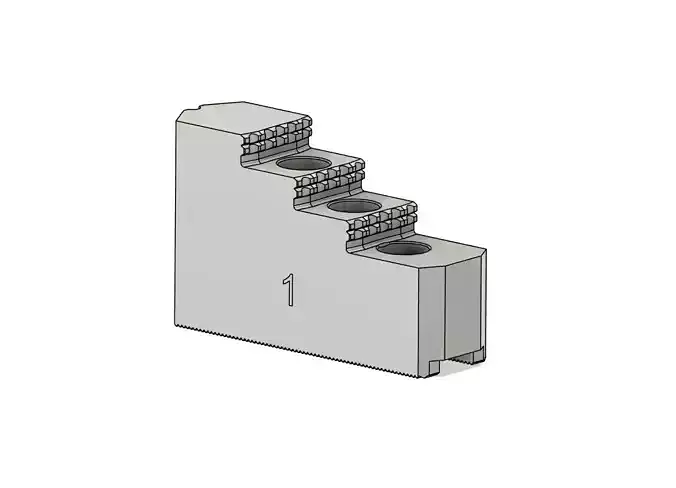 INDUSTRIAL-GRADE CNC LATHE JAWS FOR MORI SEIKI AL-2 3D model