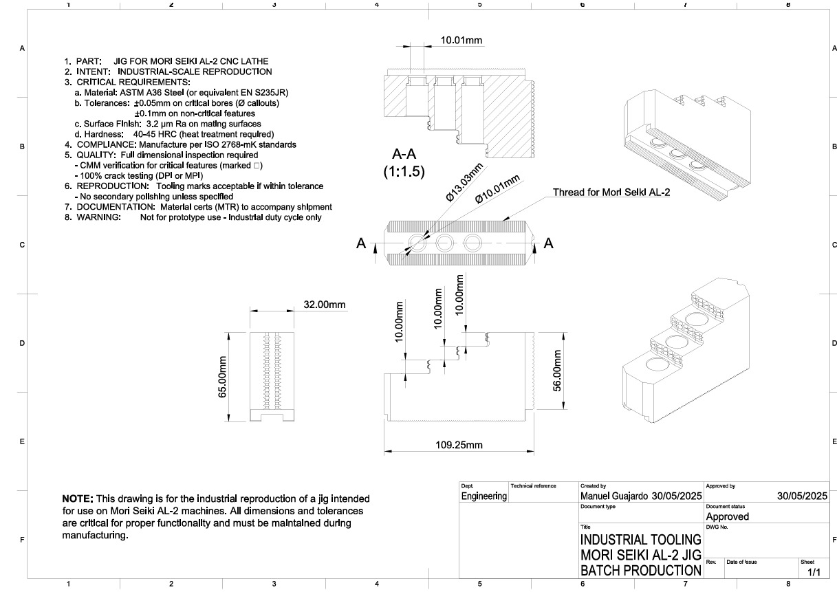 INDUSTRIAL-GRADE CNC LATHE JAWS FOR MORI SEIKI AL-2 3D model_7