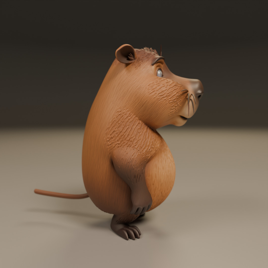 capybara 3D print model_1
