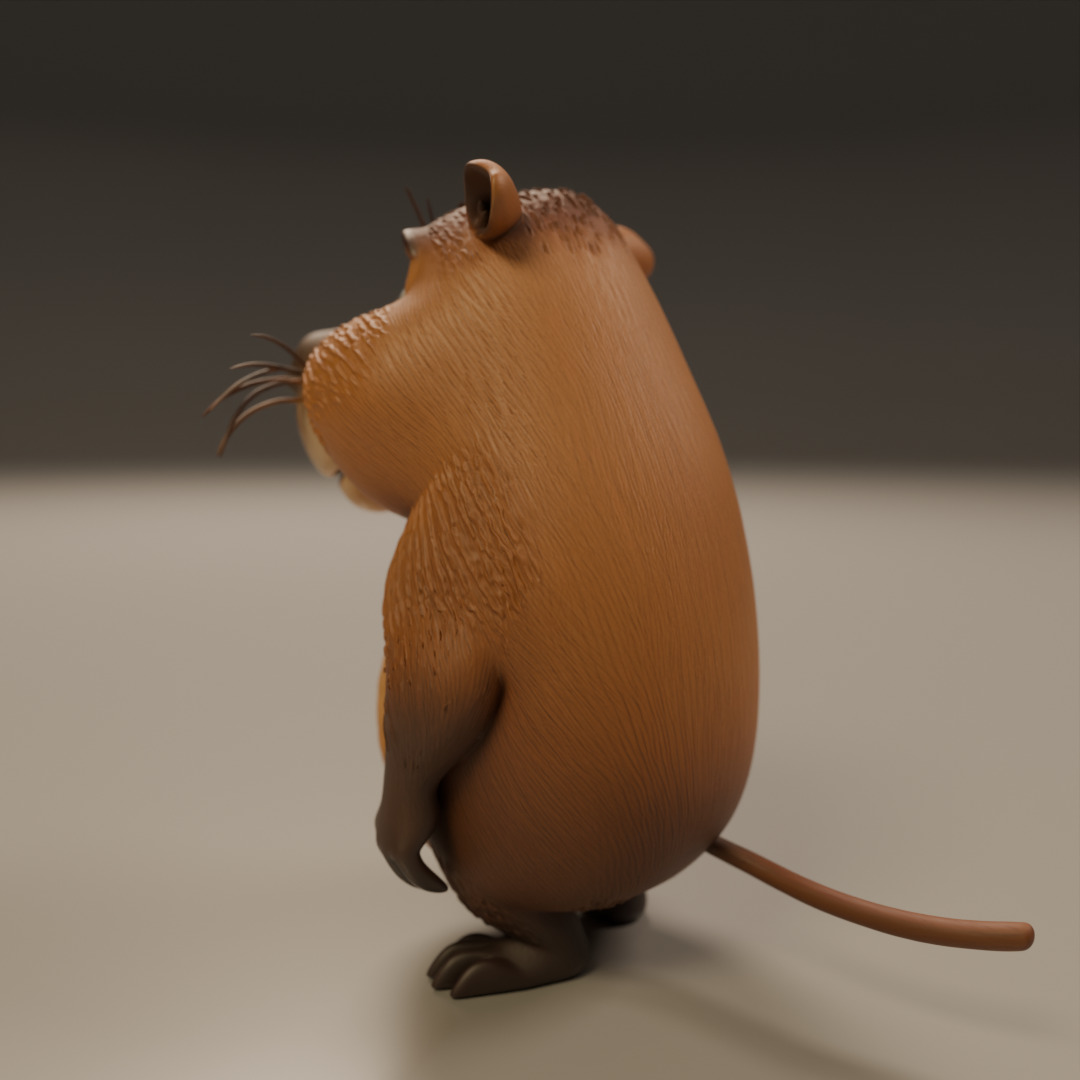 capybara 3D print model_7