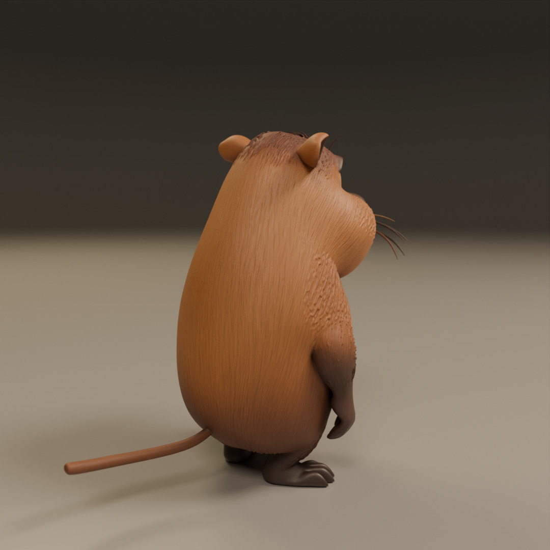 capybara 3D print model_6