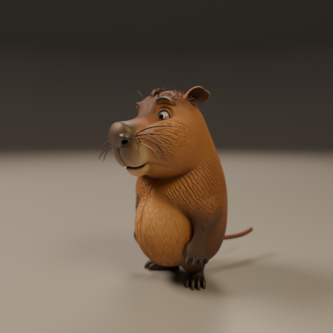 capybara 3D print model_5