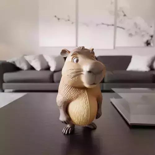 capybara 3D print model