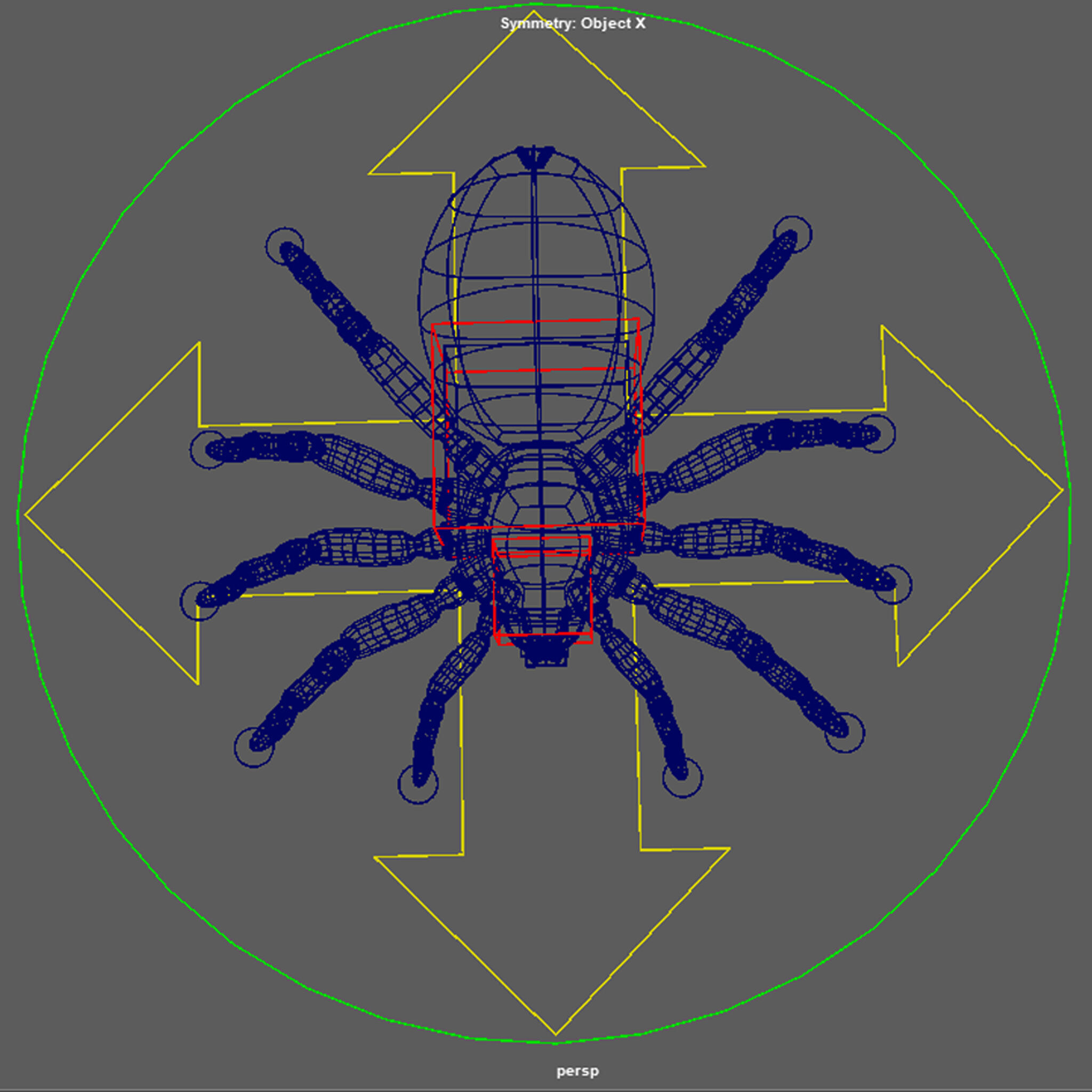 imazing spider Low-poly 3D model_6