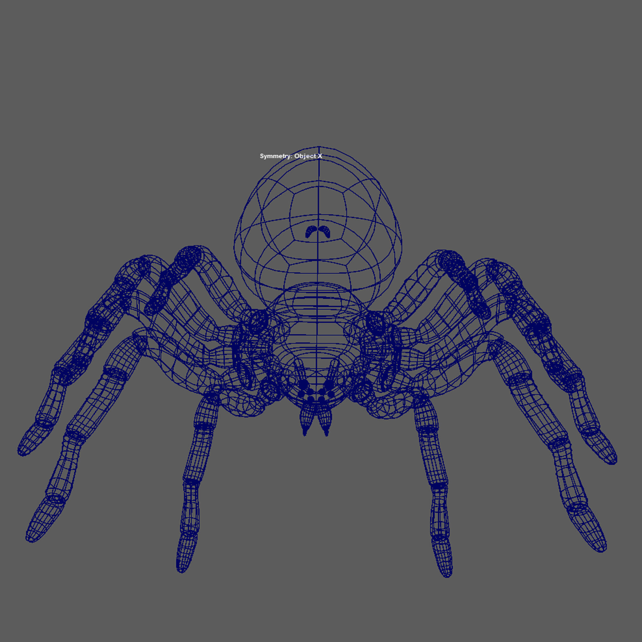 imazing spider Low-poly 3D model_7
