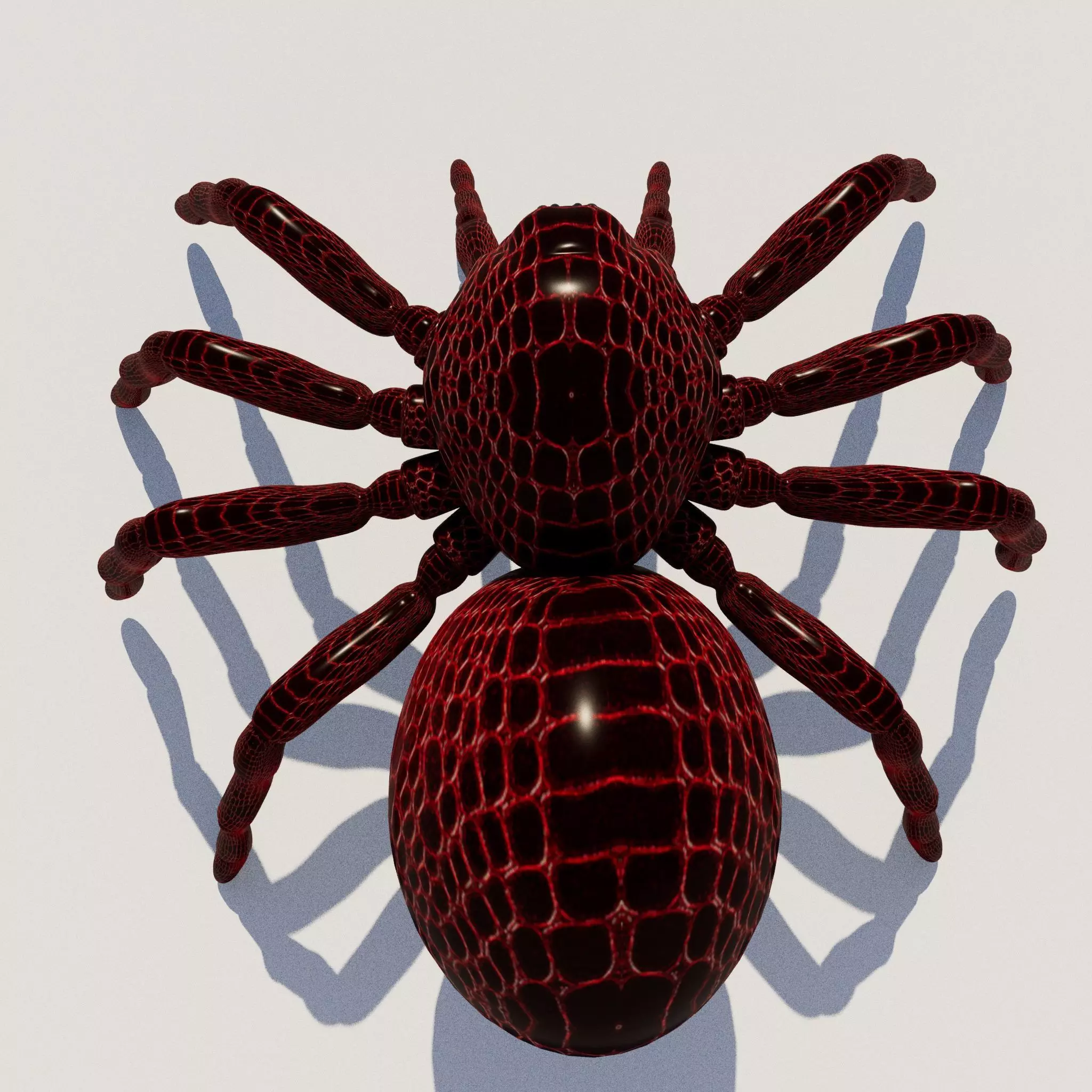 imazing spider Low-poly 3D model_0