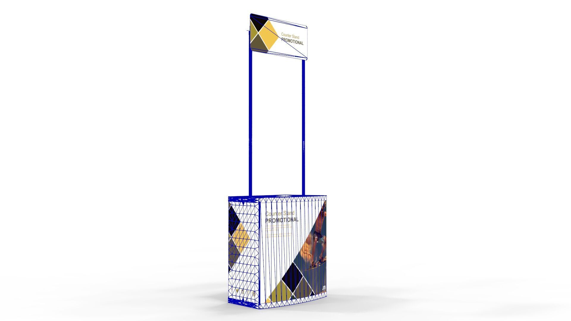Promotional Counter Stand 3D model_6