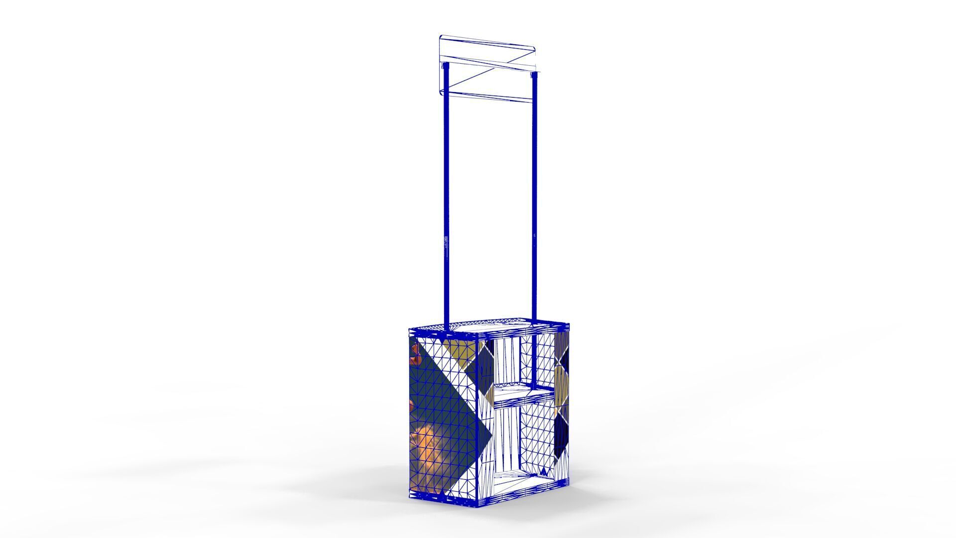 Promotional Counter Stand 3D model_8