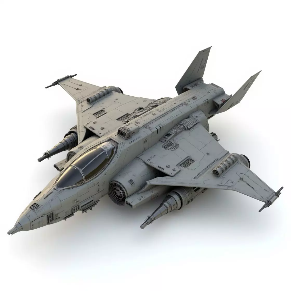 sci-fi spaceship 3D print model_0