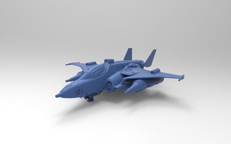 sci-fi spaceship 3D print model_2