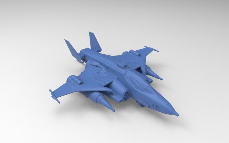 sci-fi spaceship 3D print model_4