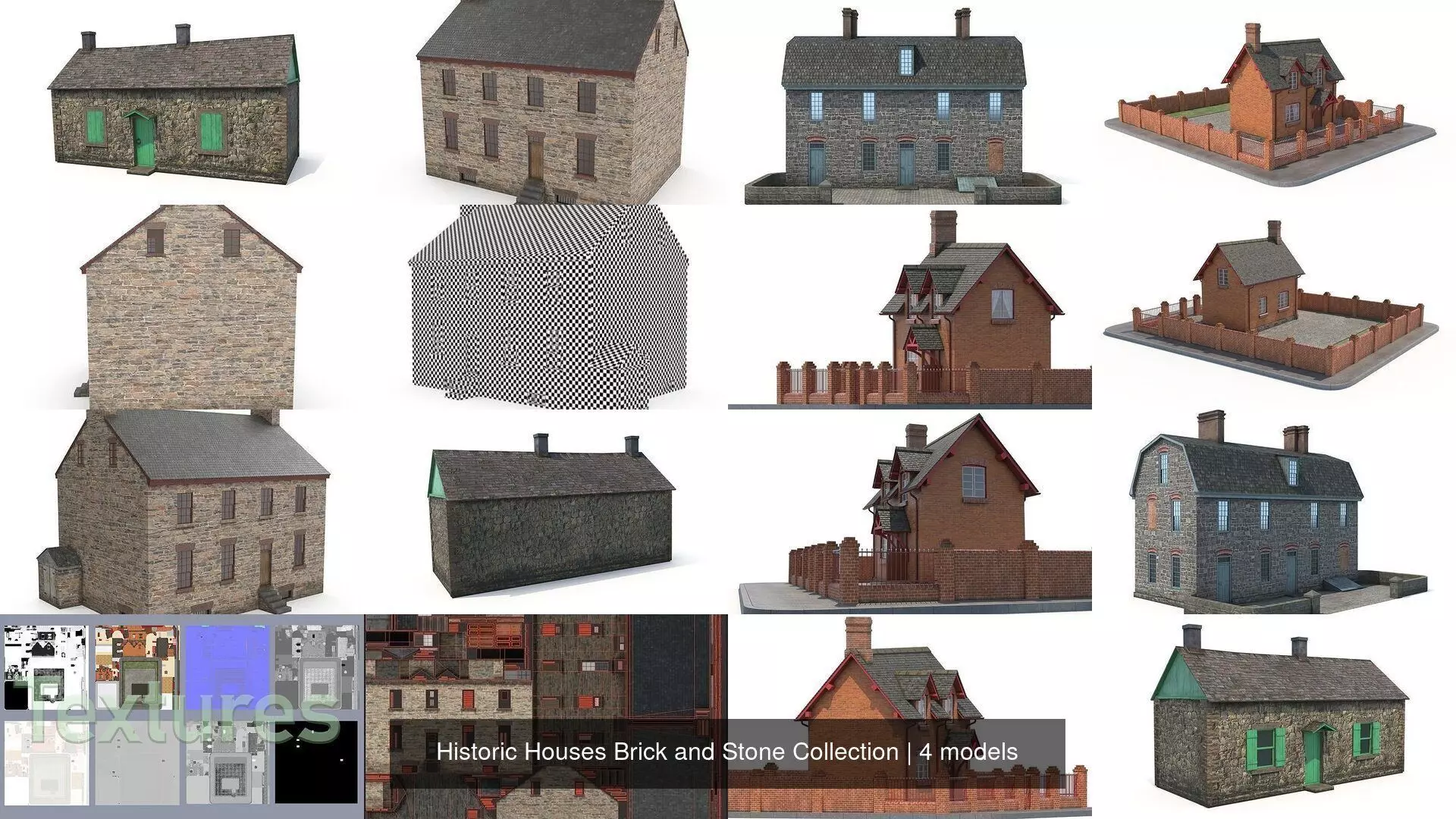 Historic Houses Brick and Stone Collection _0