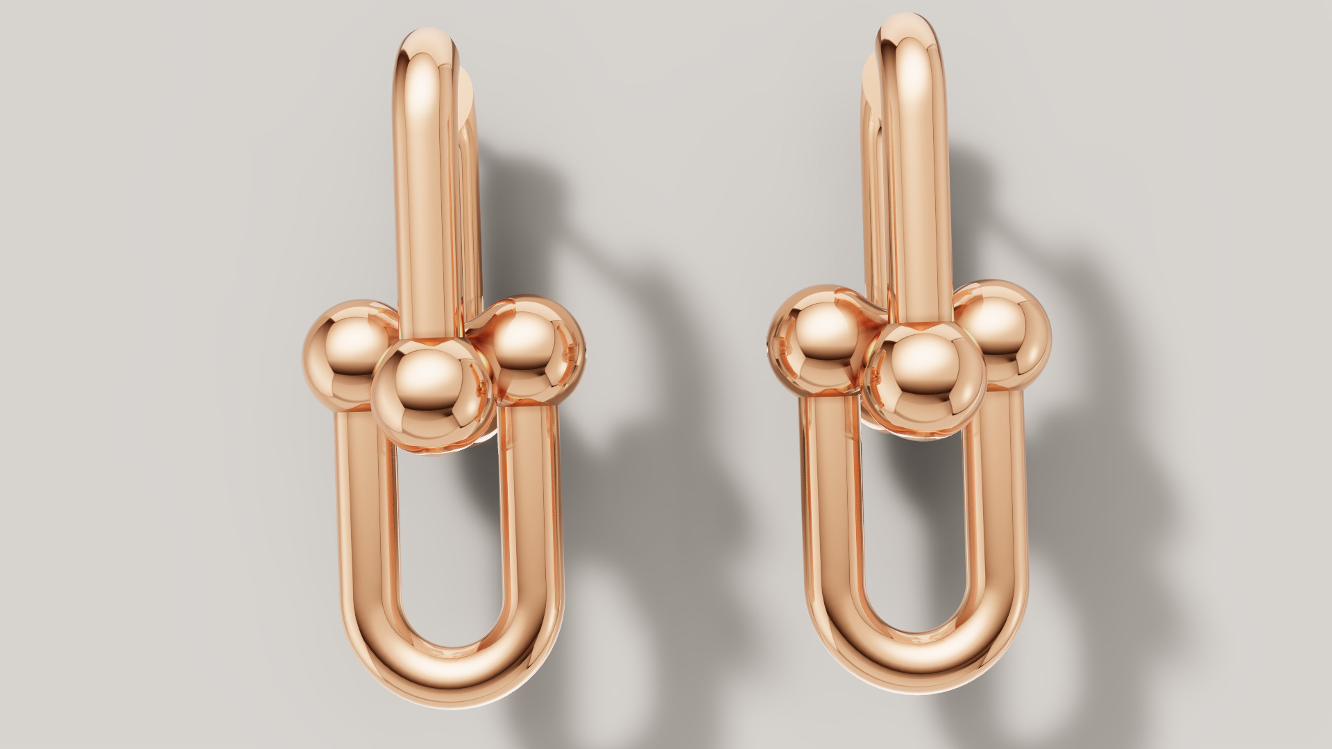 Earrings Tiffany 3D print model C89 3D print model_22