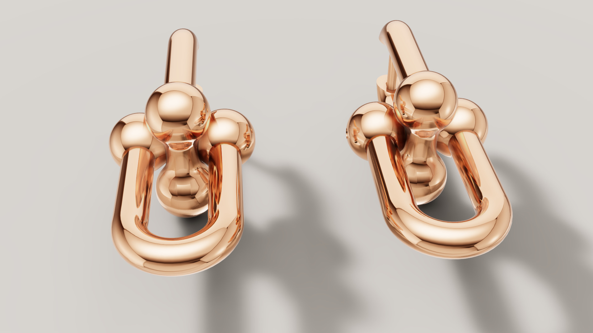 Earrings Tiffany 3D print model C89 3D print model_27