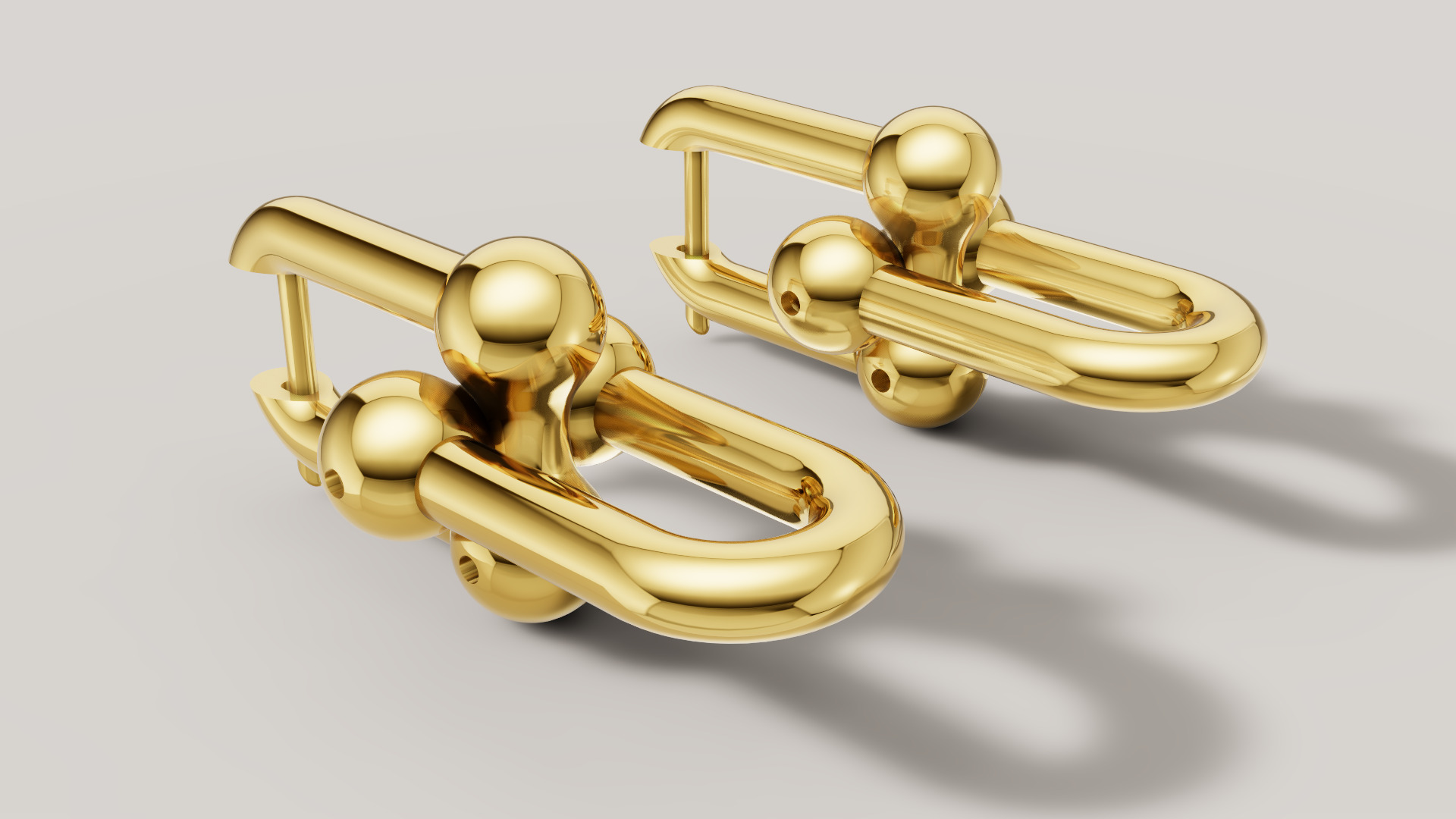 Earrings Tiffany 3D print model C89 3D print model_2