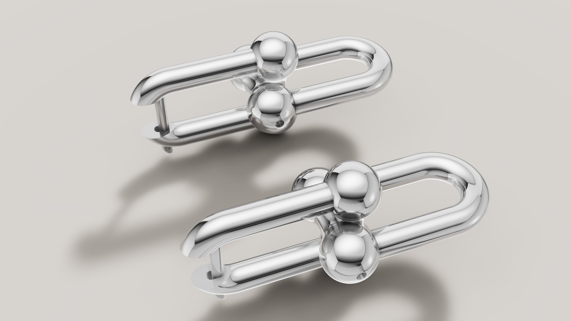 Earrings Tiffany 3D print model C89 3D print model_15