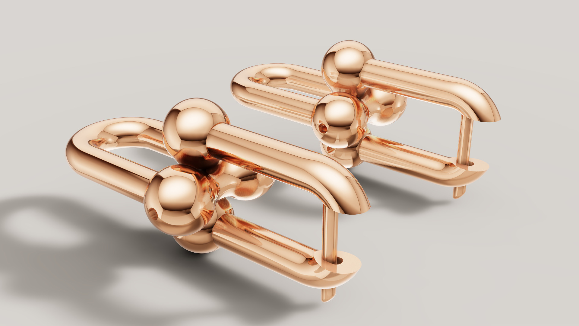 Earrings Tiffany 3D print model C89 3D print model_24