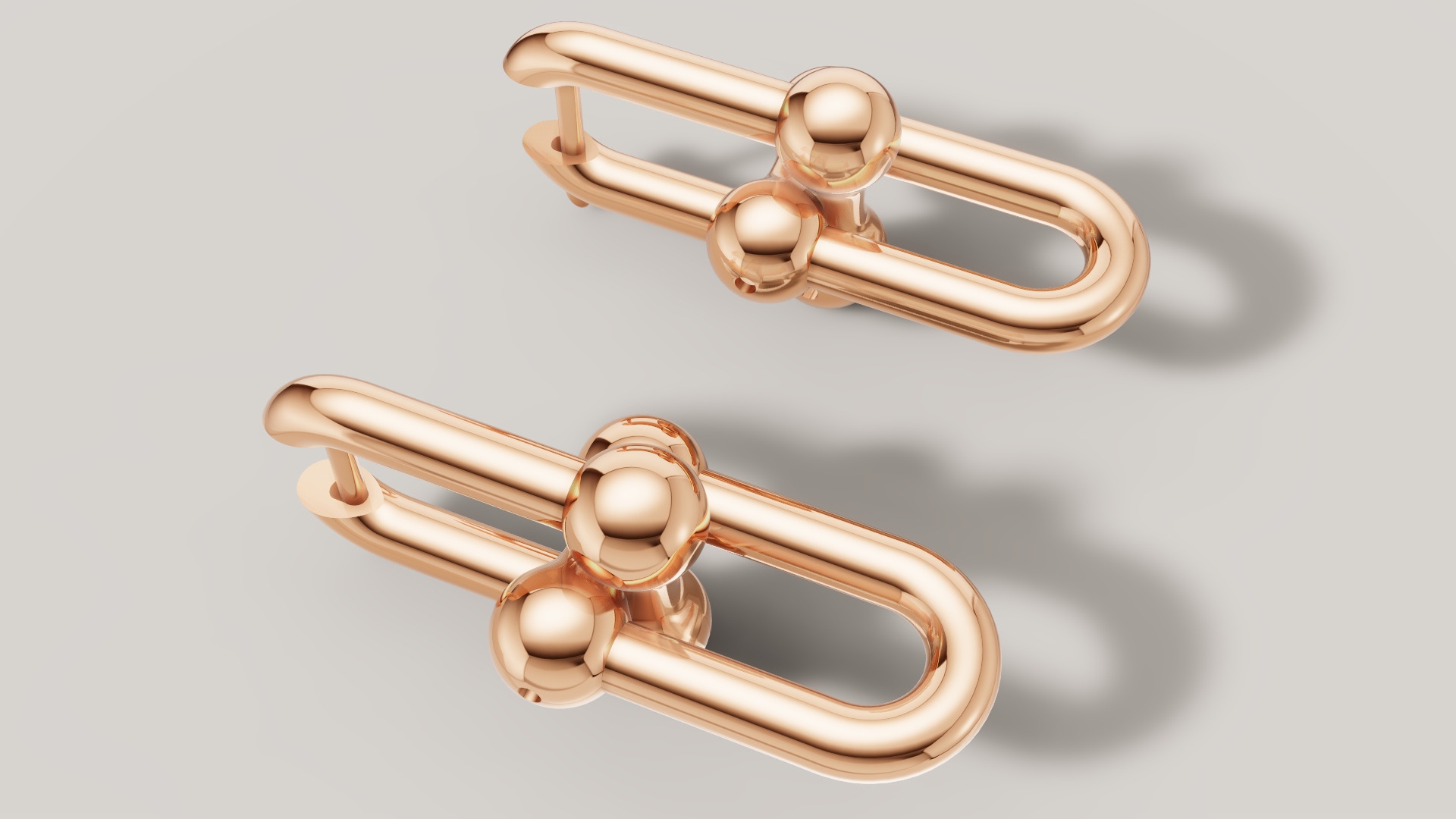 Earrings Tiffany 3D print model C89 3D print model_25