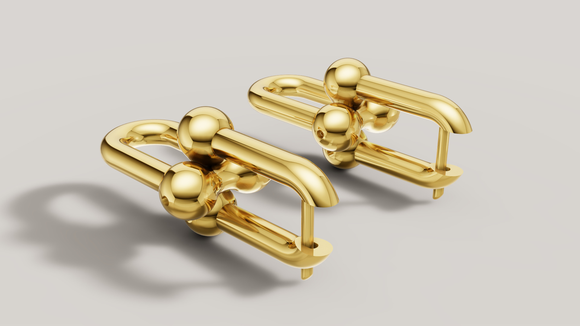 Earrings Tiffany 3D print model C89 3D print model_8