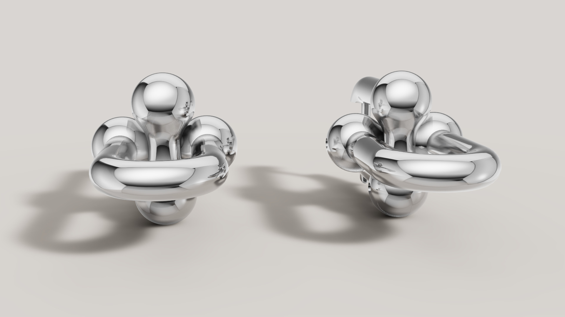 Earrings Tiffany 3D print model C89 3D print model_19