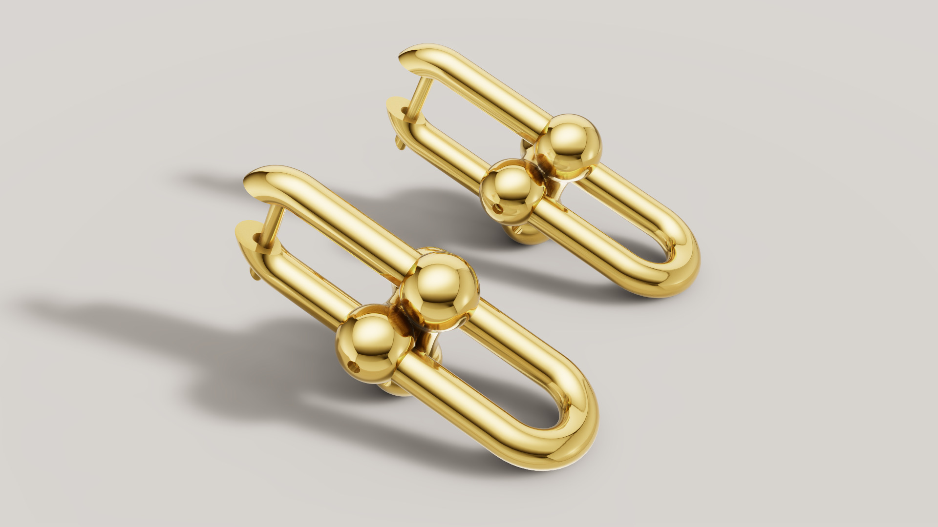 Earrings Tiffany 3D print model C89 3D print model_10